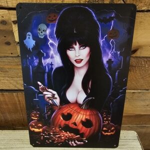 "Elvira Mistress of the Dark" tin sign 7-3/4" x 11-3/4"